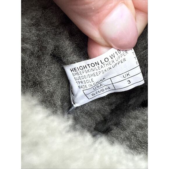 Emu Boots Heighton Lo Sheepskin Womens 5 Green Wedge Winter Australian - Picture 7 of 16